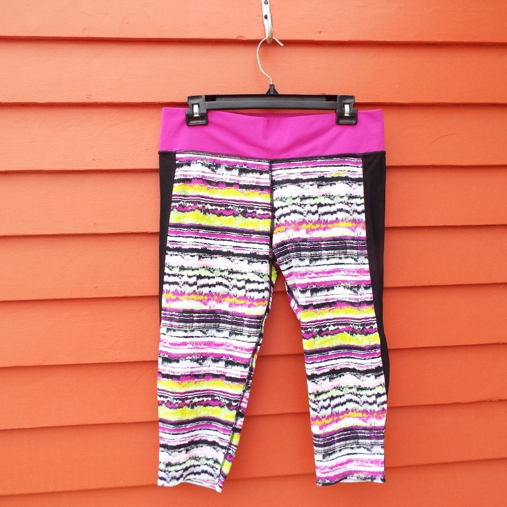 Nike Multicolor Running Capri Cropped Leggings (L)